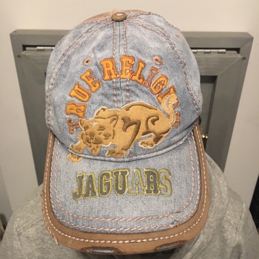 True Religion Unisex Distressed Baseball Cap